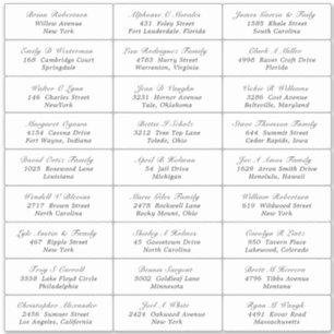 Sticker Étiquette de adresse invité de la fête de 