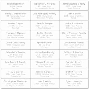 Sticker Étiquette de adresse invité de la fête de 