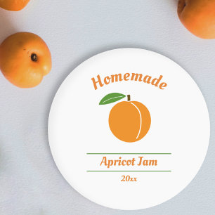 Sticker Étiquette de confiture d'abricot modifiabl
