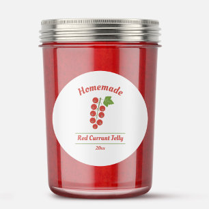Sticker Étiquette de Jelly Currant Rouge modifiabl