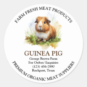 Sticker Étiquette de l'agriculture de viande de po