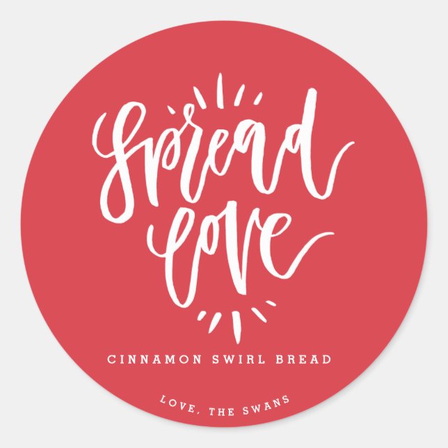 Sticker Étiquette De Nourriture Fait Maison De La  (Devant)