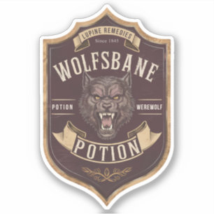 Sticker Étiquette de potion Wolfsbane