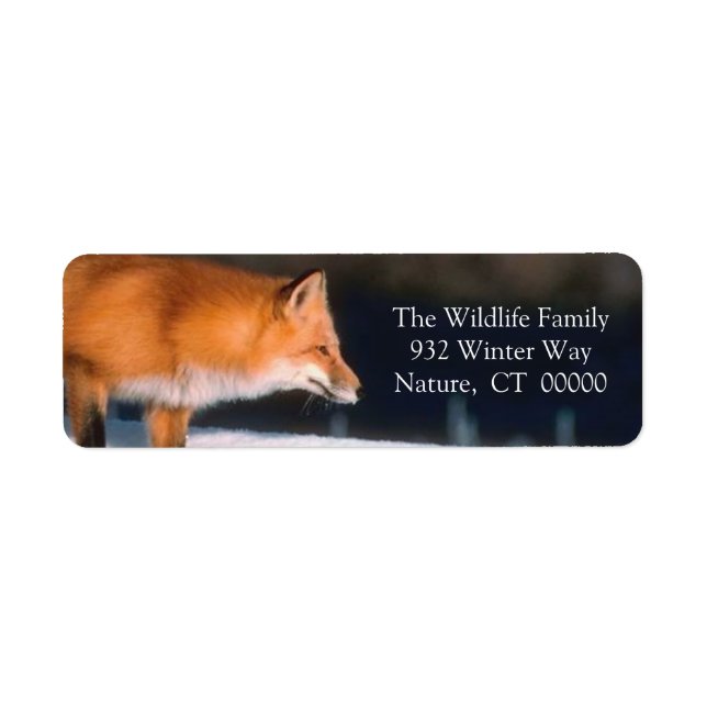 Sticker étiquette de retour de la carte Red Fox Xm (Devant)