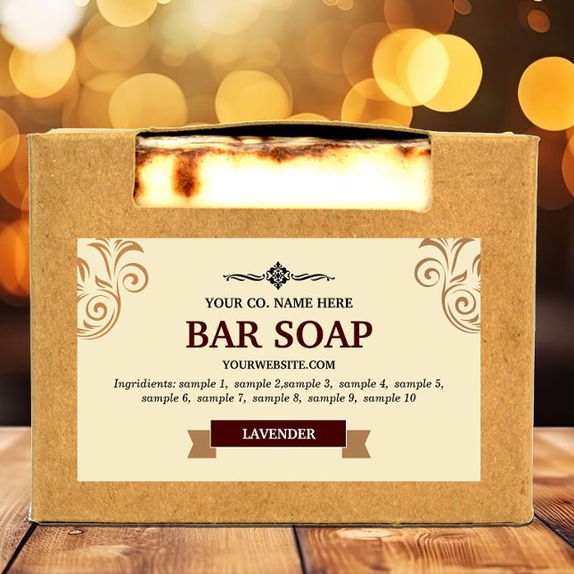 Sticker Étiquette de savon fait maison (Créateur téléchargé)