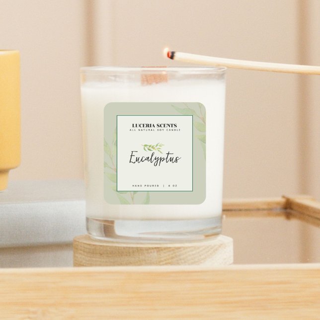 Sticker Étiquette Eucalyptus Green (Créateur téléchargé)