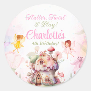 Sticker Étiquette Fairy FĂŠ Fairy FĂŠ Fête Anniver