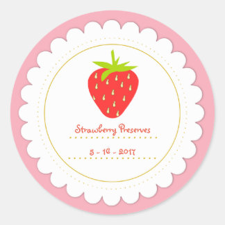 Sticker Étiquette fraise