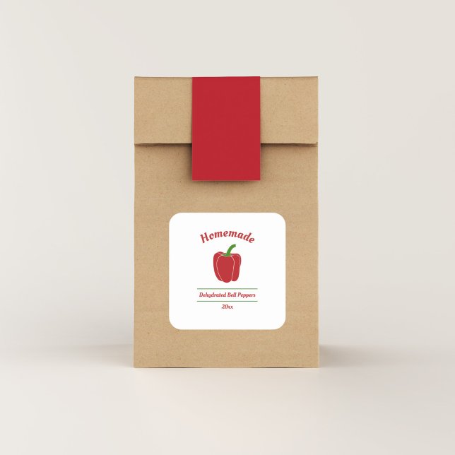 Sticker Étiquette pour cloches déshydratées modifi (Dehydrated Bell Peppers Label Sticker)