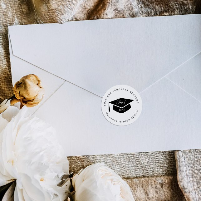 Sticker Étiquette pour sceau de l'année de graduat (Créateur téléchargé)