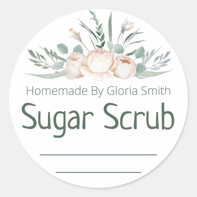 Sticker Étiquette Pour Scruter De Sucre Maison (Devant)