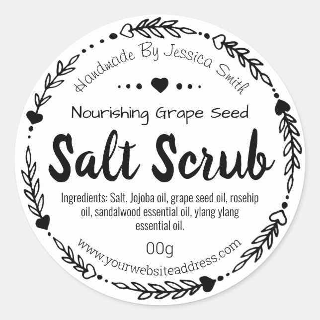 Sticker Étiquette Pour Scruter Salt Maison (Devant)