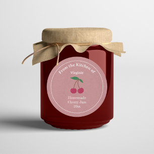 Sticker Étiquette Rustique Cherry Jam