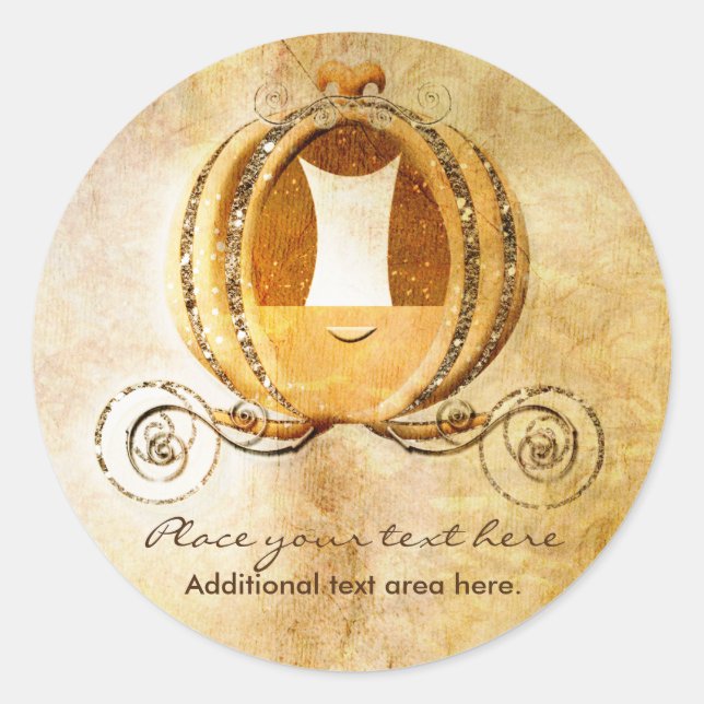 Sticker Étiquette vintage Princess Cinderella (Devant)