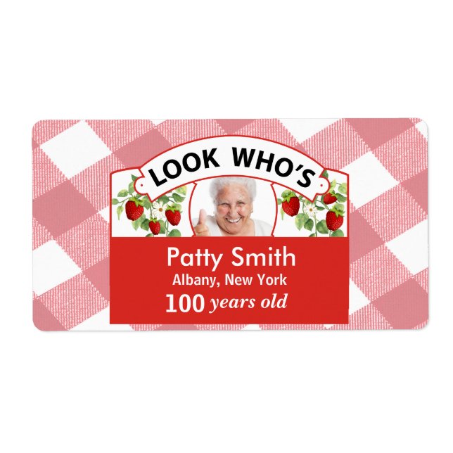 Sticker Étiquettes 100e anniversaire - Facile à Cu (Devant)