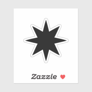 Sticker étoile 8 points
