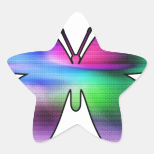 Sticker Étoile Abstract Butterfly
