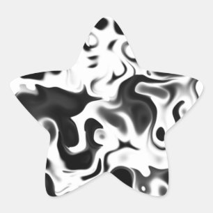 Sticker Étoile Abstrait noir et blanc 411,4