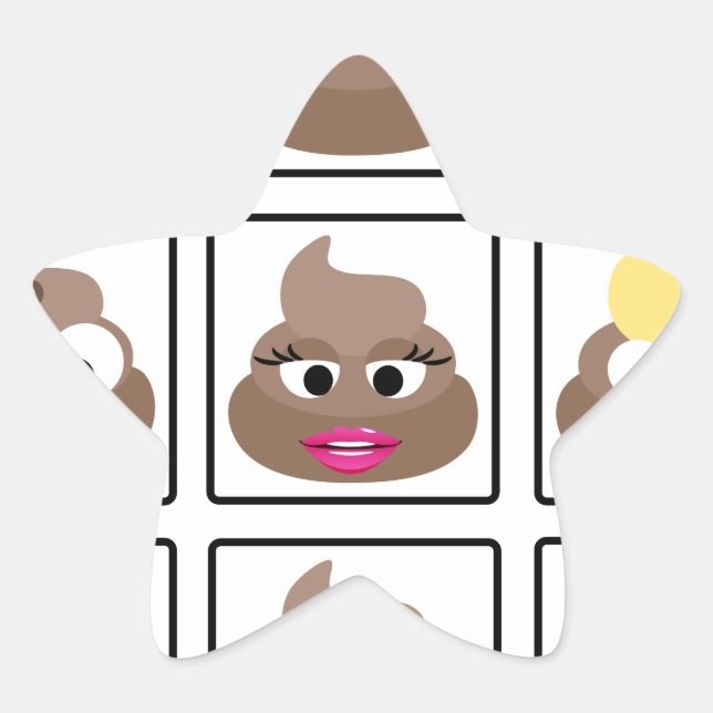 Sticker Étoile Afficher plusieurs faces (Devant)