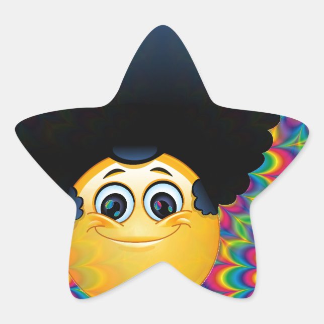 Sticker Étoile afro emojis (Devant)