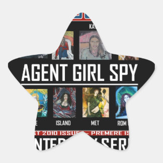 STICKER ÉTOILE AGENT GIRL SPY