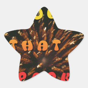 Sticker Étoile Amour qui éveille le design artistique Abstrait Im