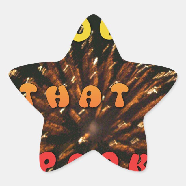 Sticker Étoile Amour qui éveille le design artistique Abstrait Im (Devant)