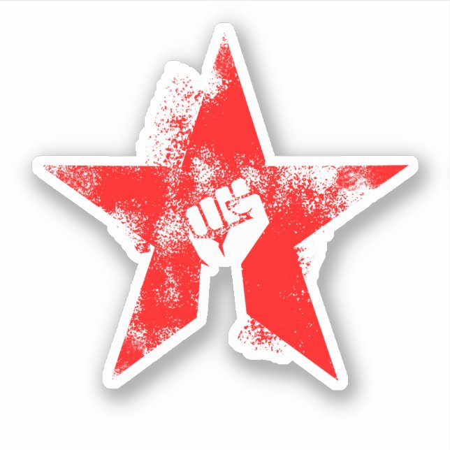 Sticker Étoile anti-fasciste (Devant)