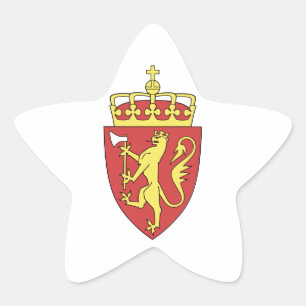 Sticker Étoile Armoiries de Norvège
