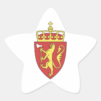 Sticker Étoile Armoiries de Norvège