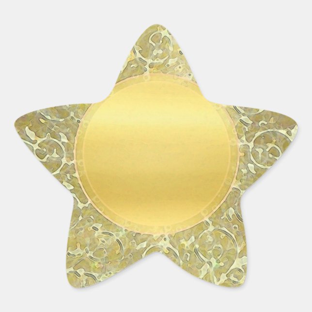Sticker Étoile Arrière - plan Golden Sun (Devant)