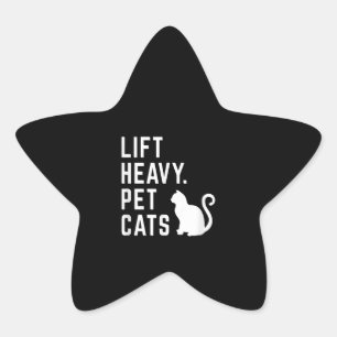 Sticker Étoile Ascenseur Chats pour animaux de compagnie lourds -