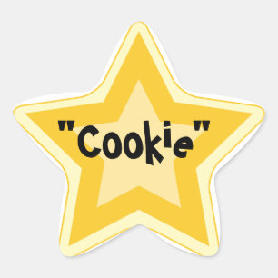 Sticker Étoile Avoir un cookie - Sarcastic Gold Star Awards
