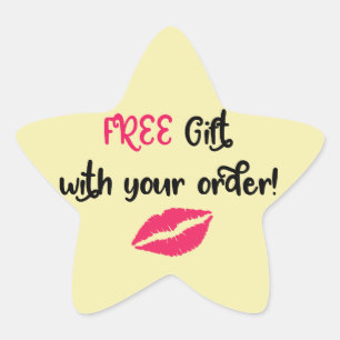 Sticker Étoile Avon Promotionnel, cadeau gratuit avec votre comma