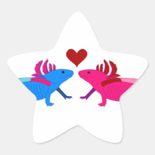 Sticker Étoile Axolotl