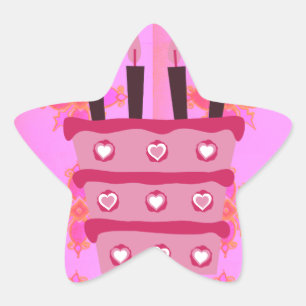 Sticker Étoile Ayez un merveilleux anniversaire heureux