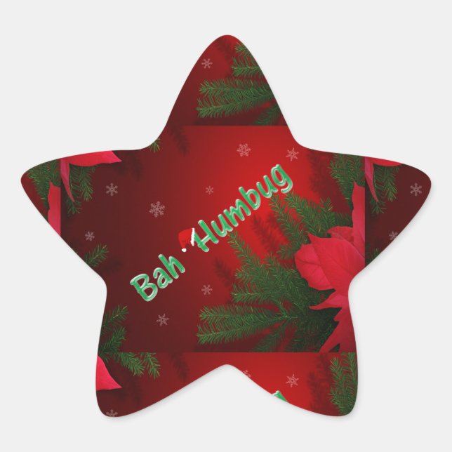Sticker Étoile Bah Humbug (Devant)