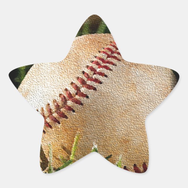 Sticker Étoile Baseball (Devant)