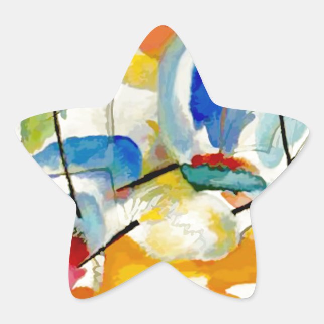 Sticker Étoile Bataille maritime de Kandinsky 1913 (Devant)