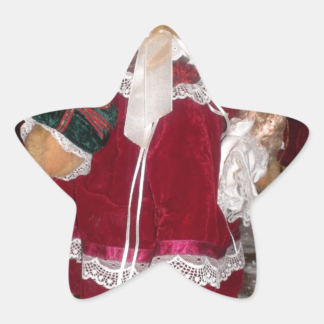 Sticker Étoile Beau Noël avec amour Avoir une belle journée et (Devant)