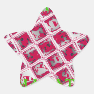 Sticker Étoile Belle image Extraordinaire rouge stylish miroir