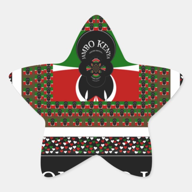 Sticker Étoile Bienvenue sur Magical Kenya : Hakuna Matata (Devant)