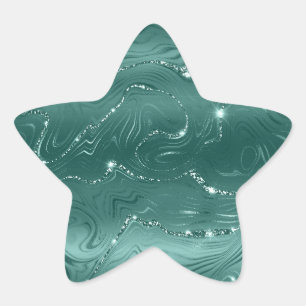 Sticker Étoile Bijoux Green Emerald Glitzy