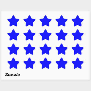 Sticker Étoile Bleu (couleur solide)
