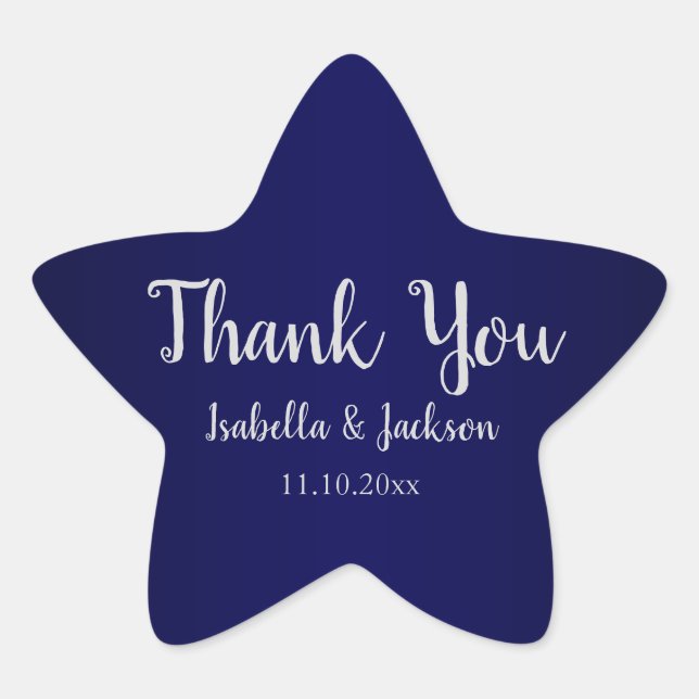 Sticker Étoile Bleu marine (Devant)