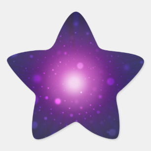 Sticker Étoile Blue Purple Space Galaxy étoiles Abstrait