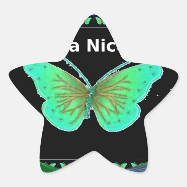 Sticker Étoile Bonne journée et meilleure nuit papillon.png (Devant)