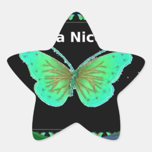 Sticker Étoile Bonne journée et meilleure nuit papillon.png