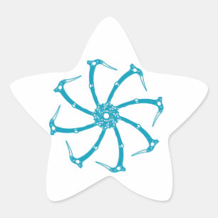 Sticker Étoile Broche de l'outil de glace