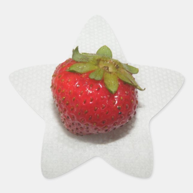 Sticker Étoile Brochure fraise (Devant)